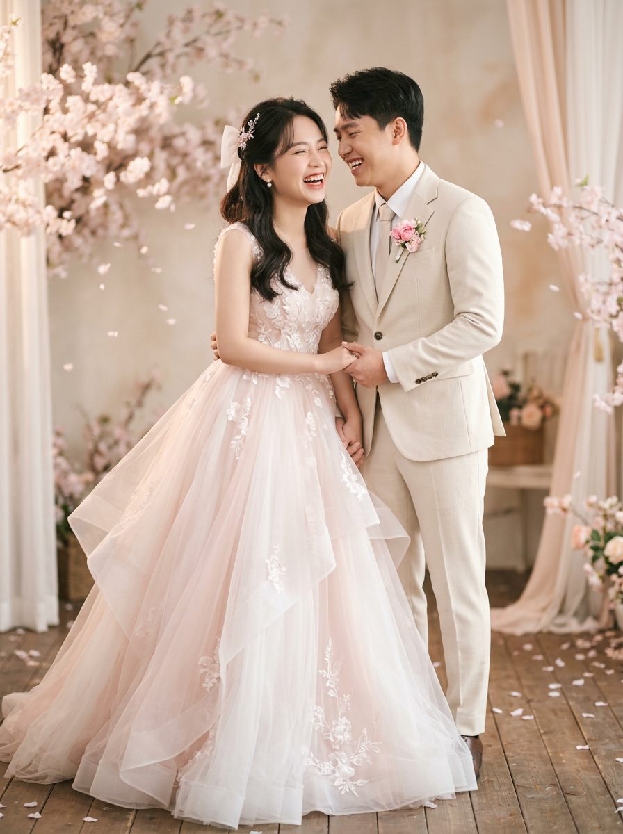 Mẫu thiệp Korean Sweet Blush