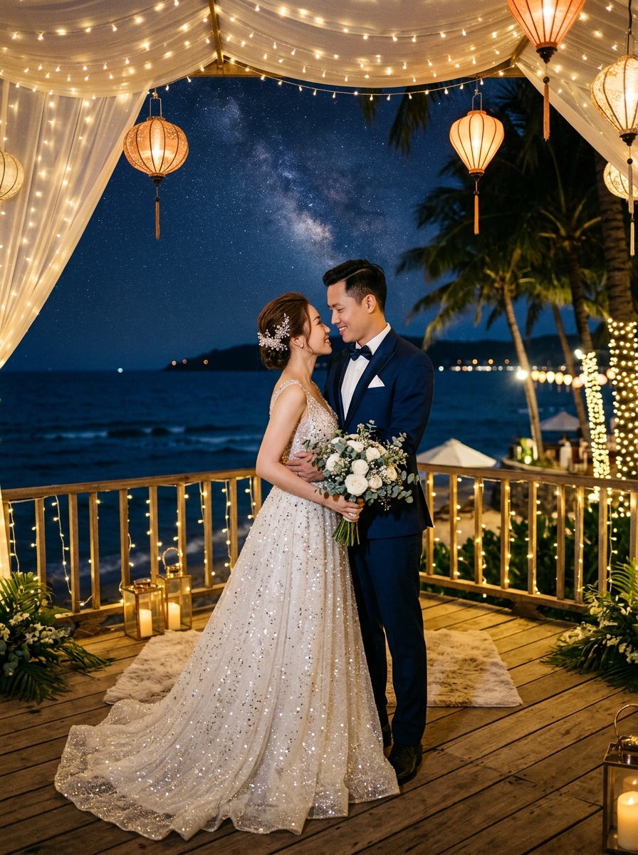 Mẫu thiệp Modern Midnight Navy