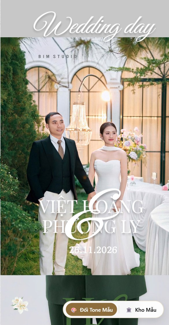 Mẫu thiệp Mẫu 1